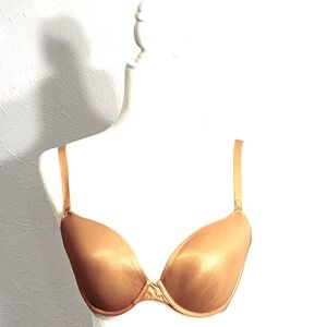 Victoria's Secret GOLD, Lined Demi. "The Nakeds", Size 34D, Light Padding